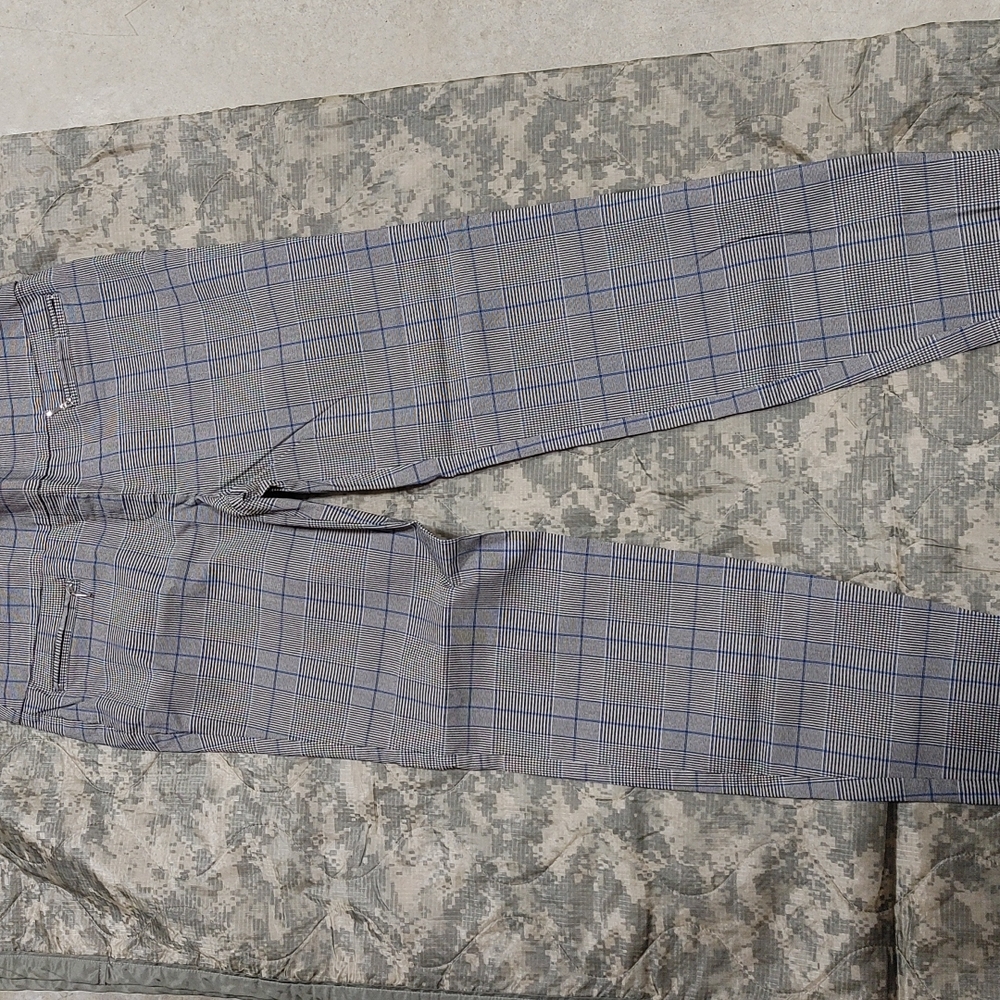 Women's SOHO Gray Checkered Pants